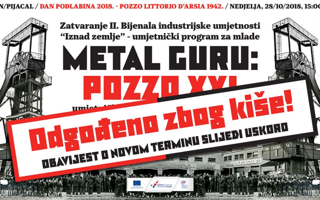 Performans POZZO XXI Metal Gurua se odgađa!