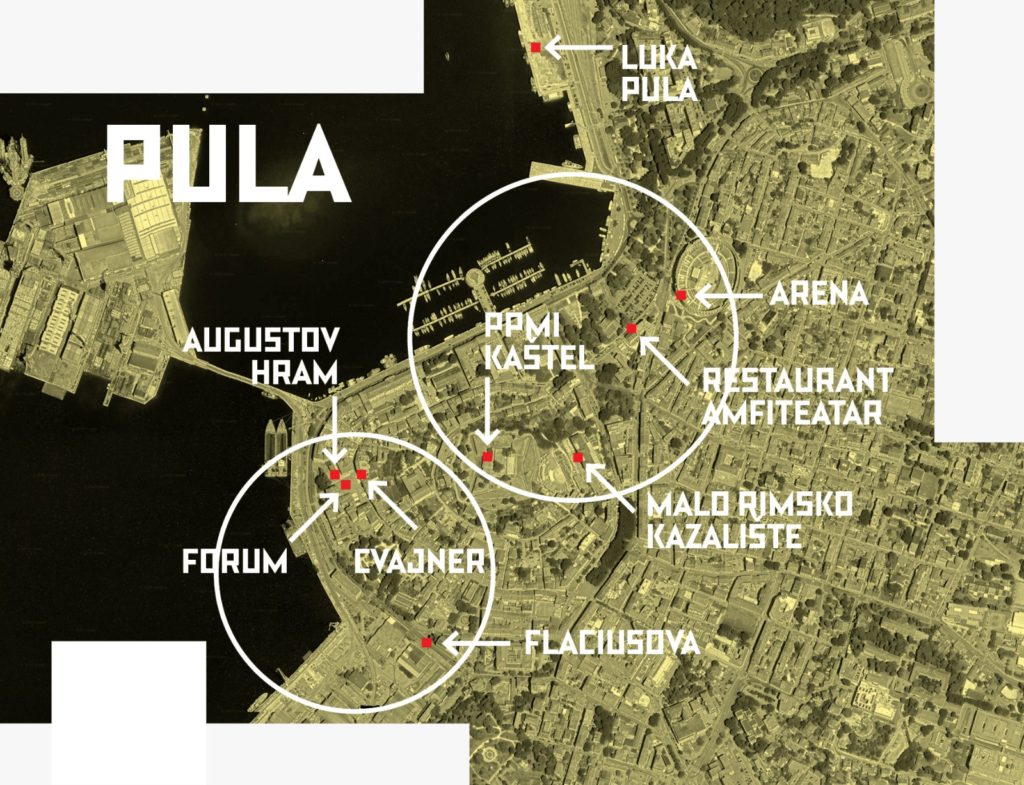 Pula Lokacije / Locations