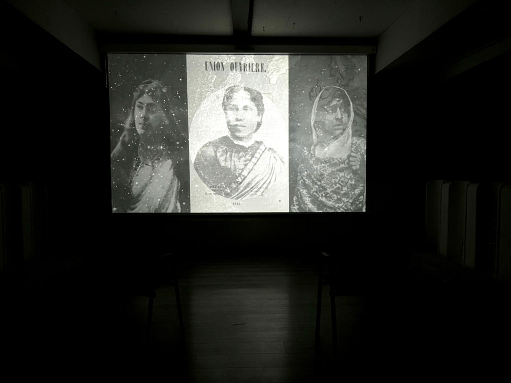 Still from Anna Piva Common Ground showing some of the radical women featured in the video.