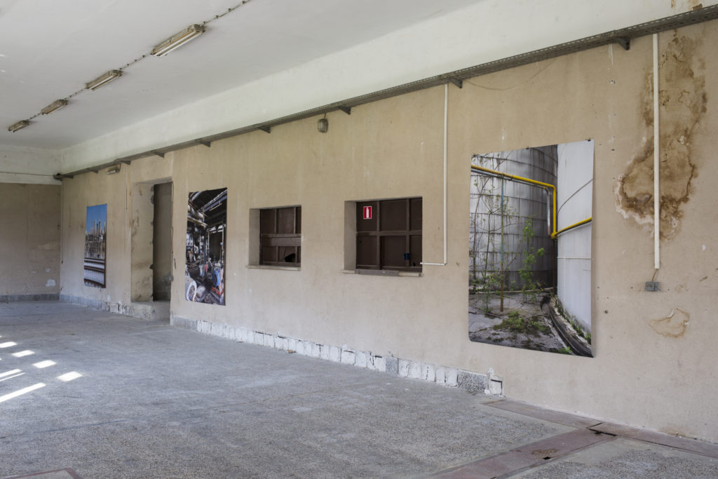 Werner Feiersinger Untitled work at ex-miners' canteen, Raša. Image by Jules Spintasch, 2023.